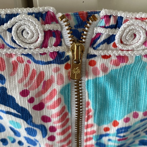 Lilly Pulitzer Dress size 2 seashell beach dress red pink blue white - Picture 5 of 9